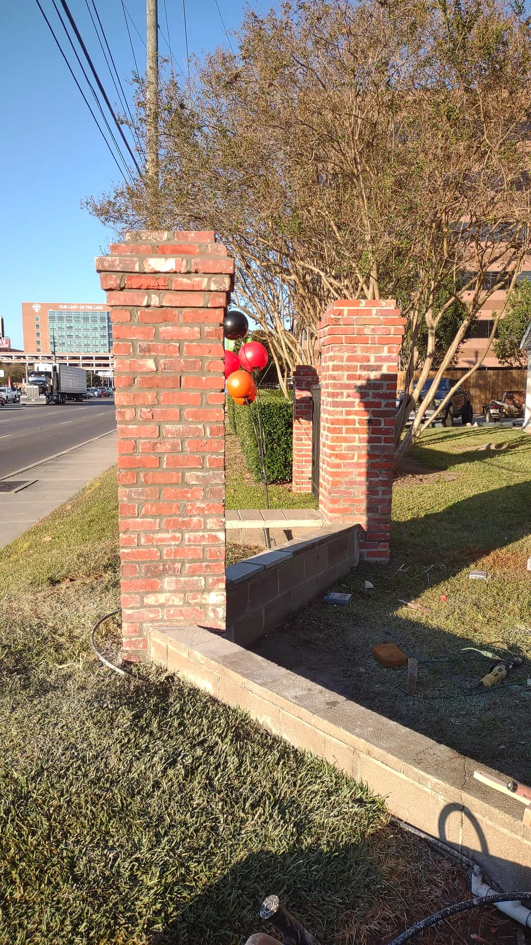 Brick columns